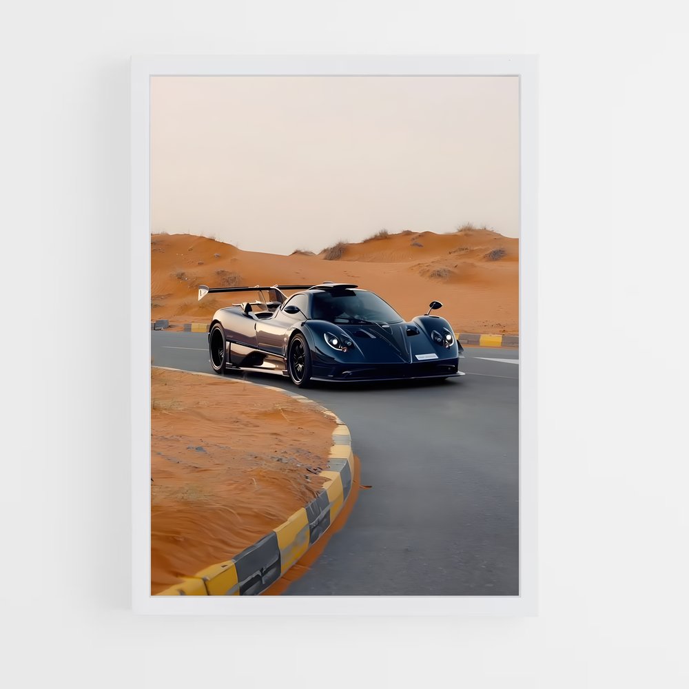 Poster Route du Vent Noir – affiche Pagani (vue 3)